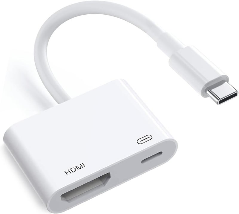 Wahbite Apple USB-C to HDMI Adapter 4K@60Hz for iPhone 15 16 17 MacBook Pro Air iPad Pro, MFi Certified Type-C Digital AV HDMI 2.0 Cord Compatible with Samsung Galaxy S25, Nintendo Switch, Pixelbook, XPS - Image 1